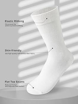 All White Long Socks (1 Dozen)